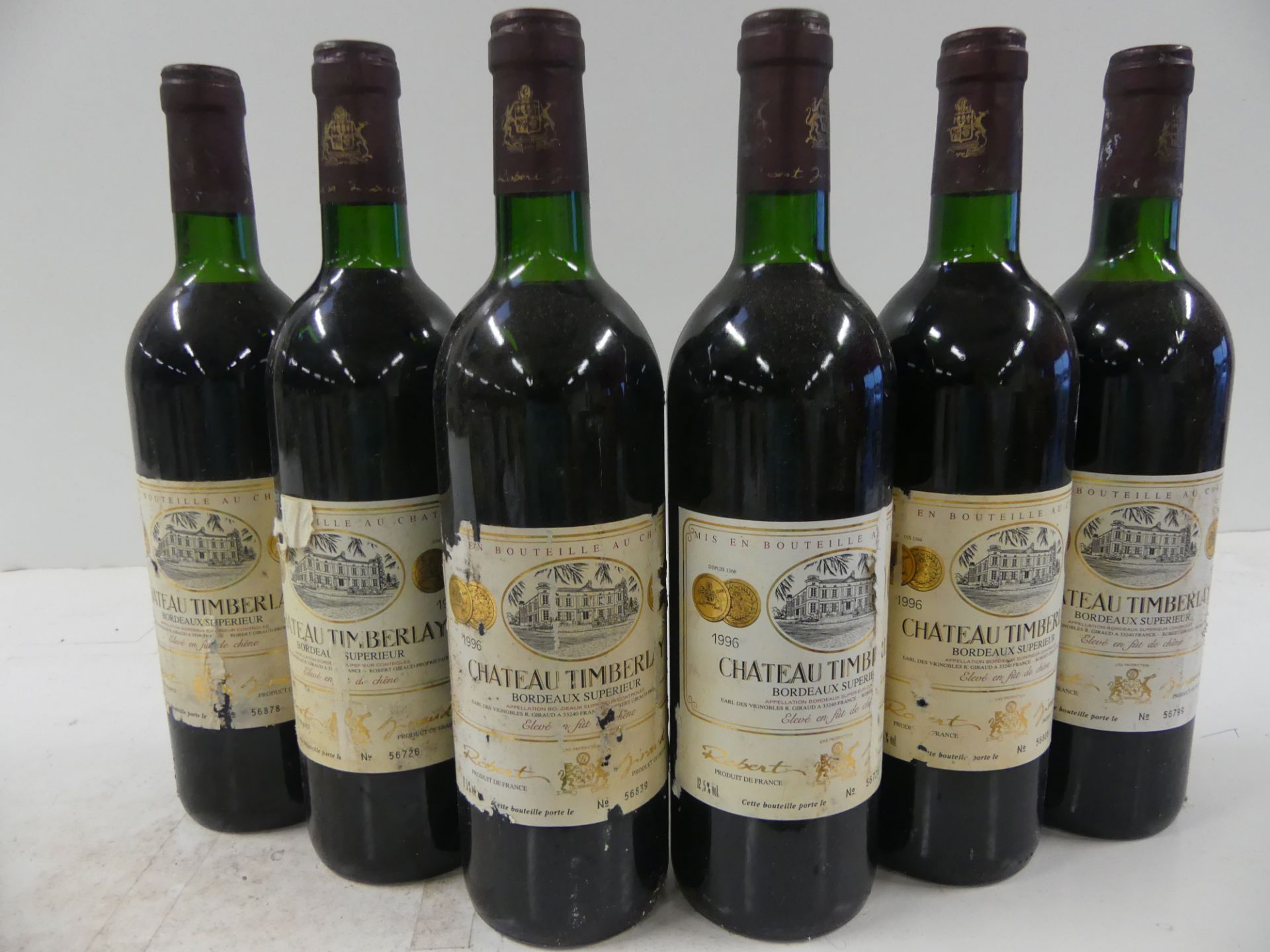 6 Château Timberlay Bordeaux Supérieur Elevage fûts de chêne Btles numérotées [...]