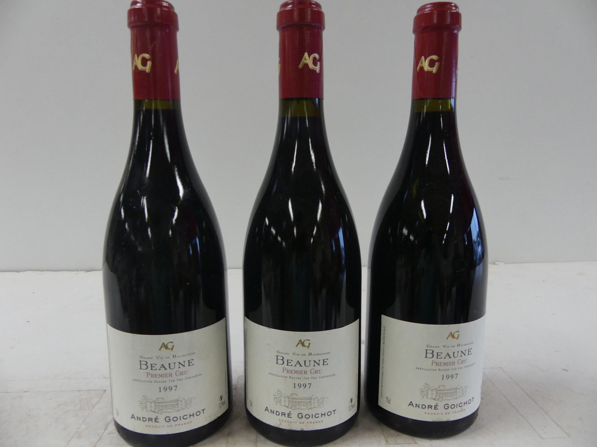 3 Beaune 1er Cru A. Goichot Btles lourdes 1997 -