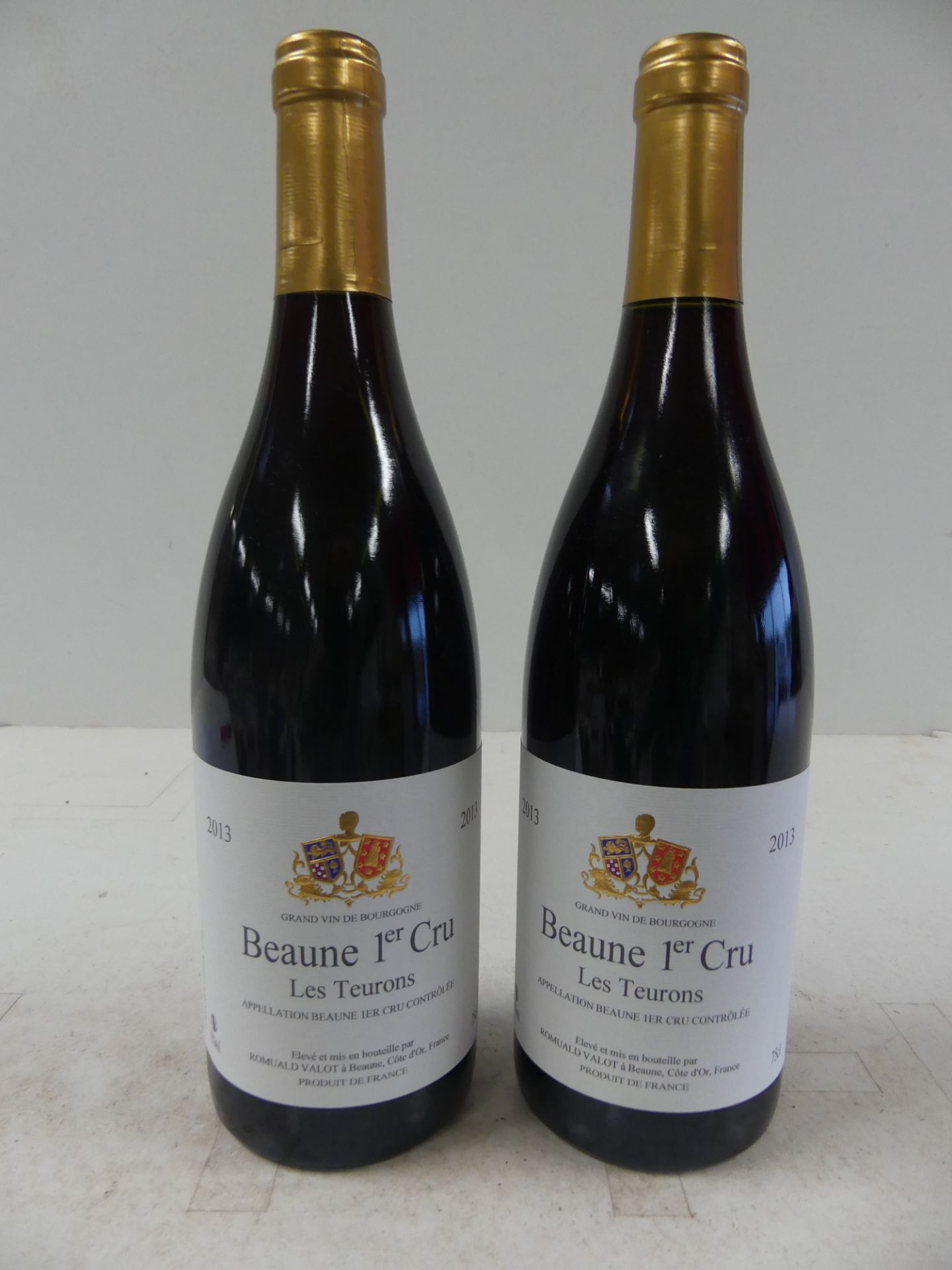 2 Beaune 1er Cru Rouge Les Teurons Romuald Valot 2013 -