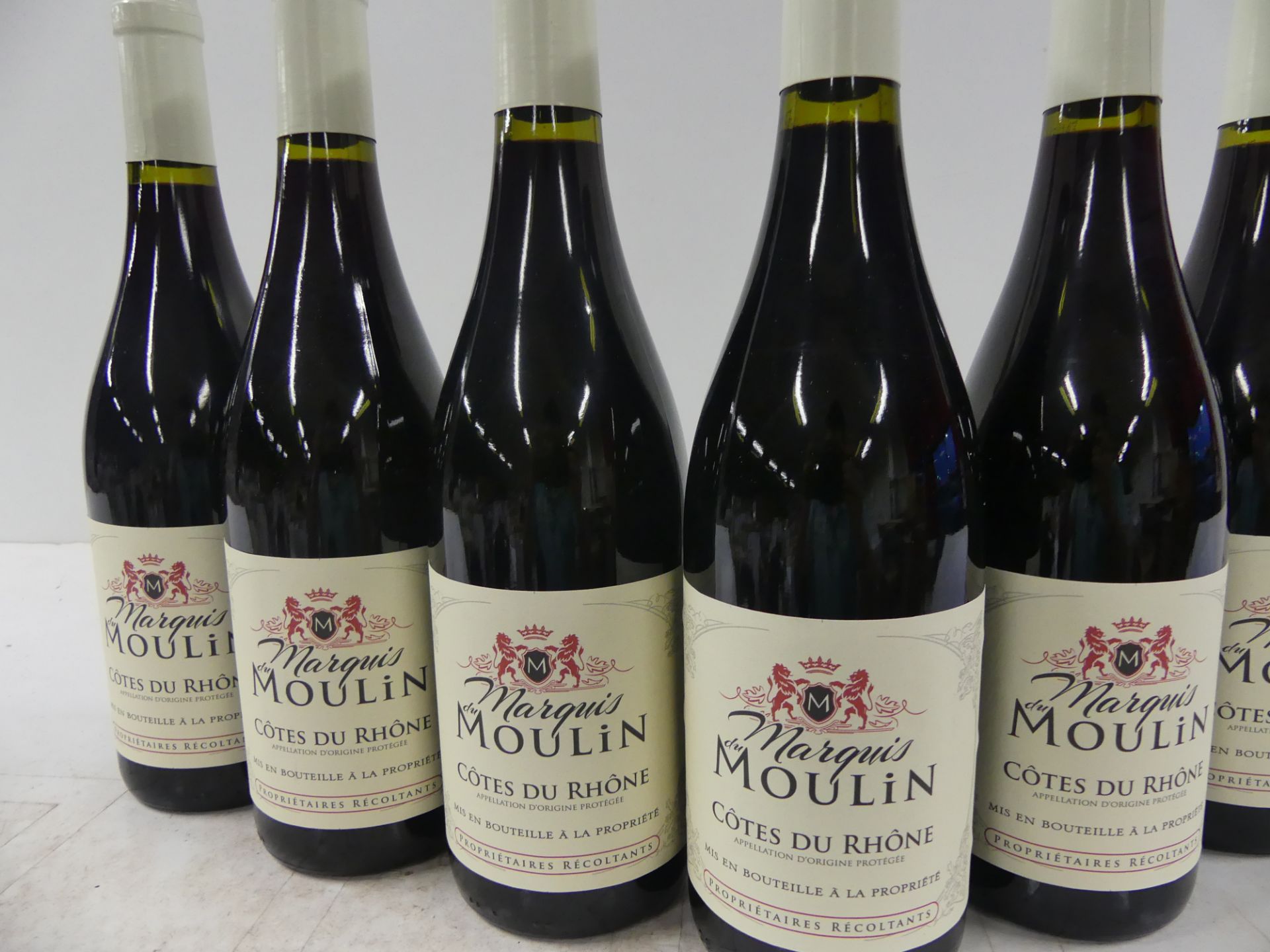 12 Côtes du Rhône Rouge Marquis du Moulin Propriétaire Récoltant 2017 -