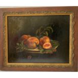 NATURE MORTE AUX FRUITS - Huile sur panneau - Epoque XIXe - H : 33 x L : 43 cm -