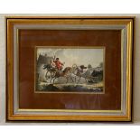 TROCETTE? SCENE TROIKA AU GALOP Aquarelle sur papier encadrée sous verre - Circa [...]