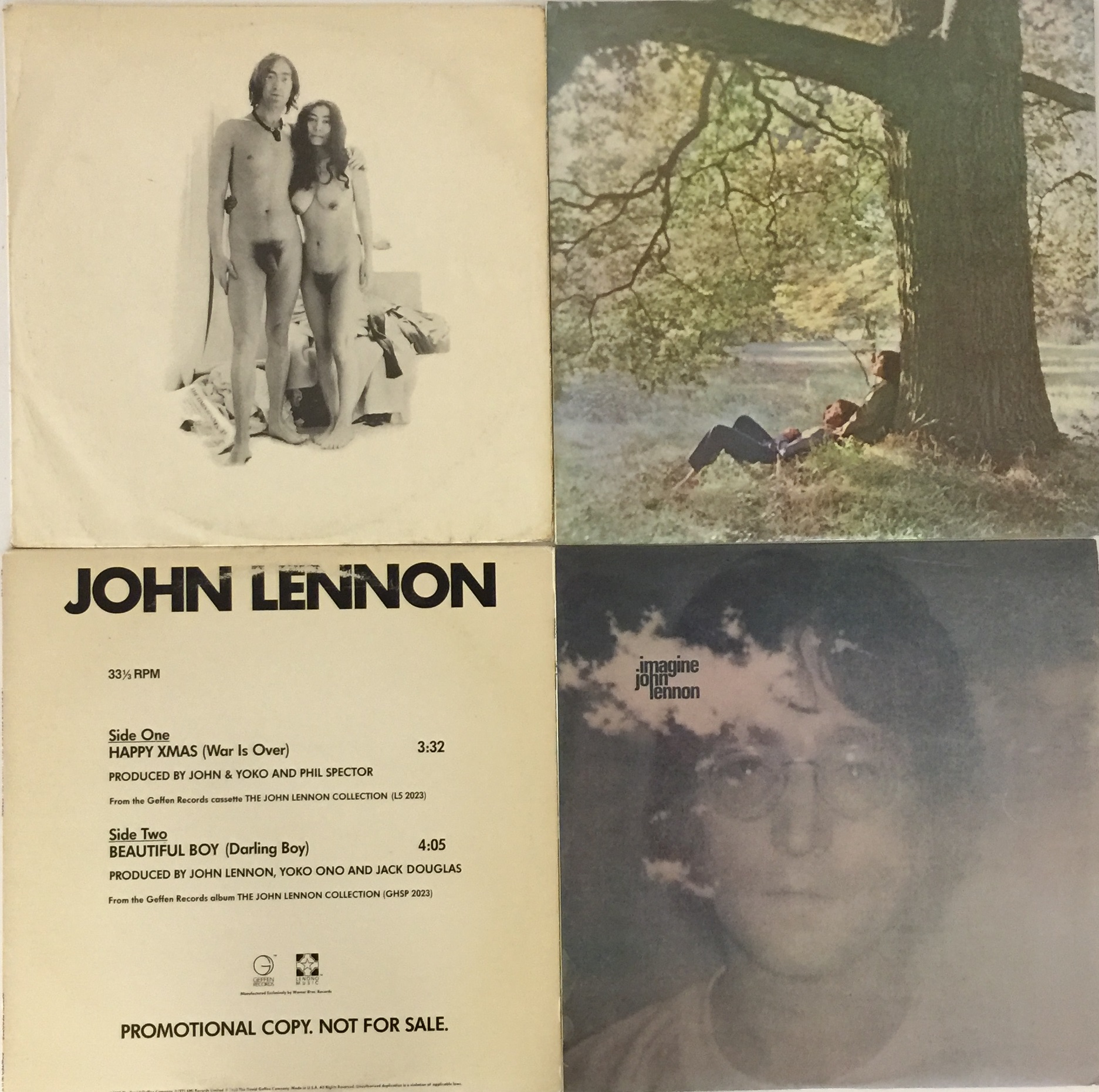 JOHN LENNON/YOKO ONO - LPS/PROMO 12". Excellent bundle of 3 x original UK LPs with 1 x promo 12". - Image 2 of 2