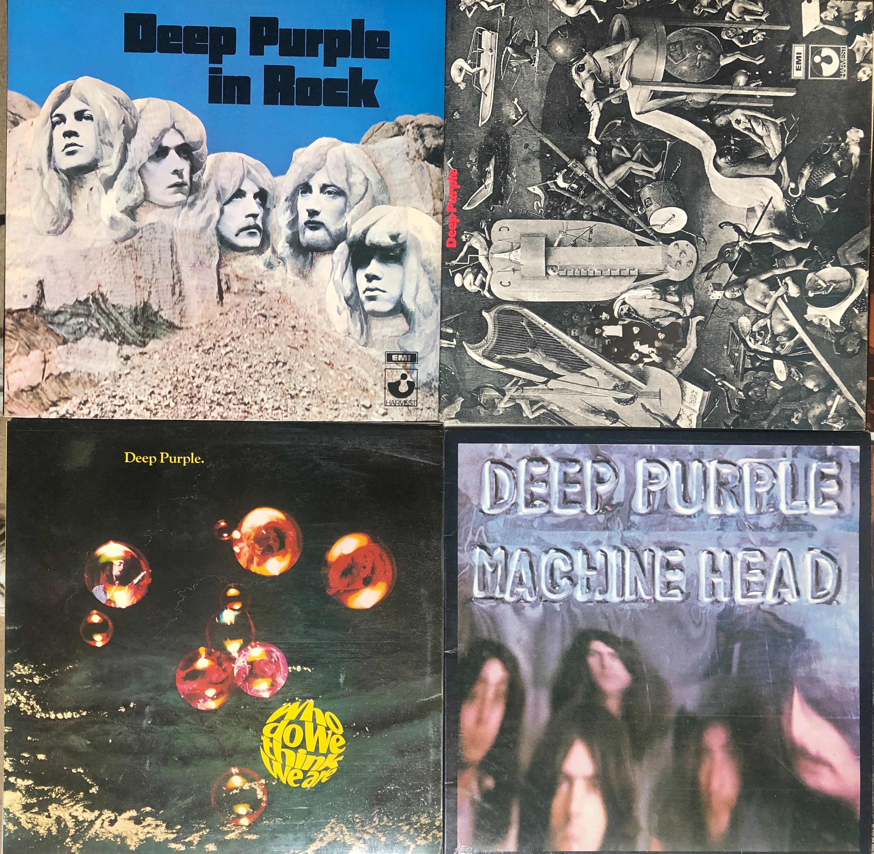 DEEP PURPLE - LPs. Super clean collection of 9 x LPs.