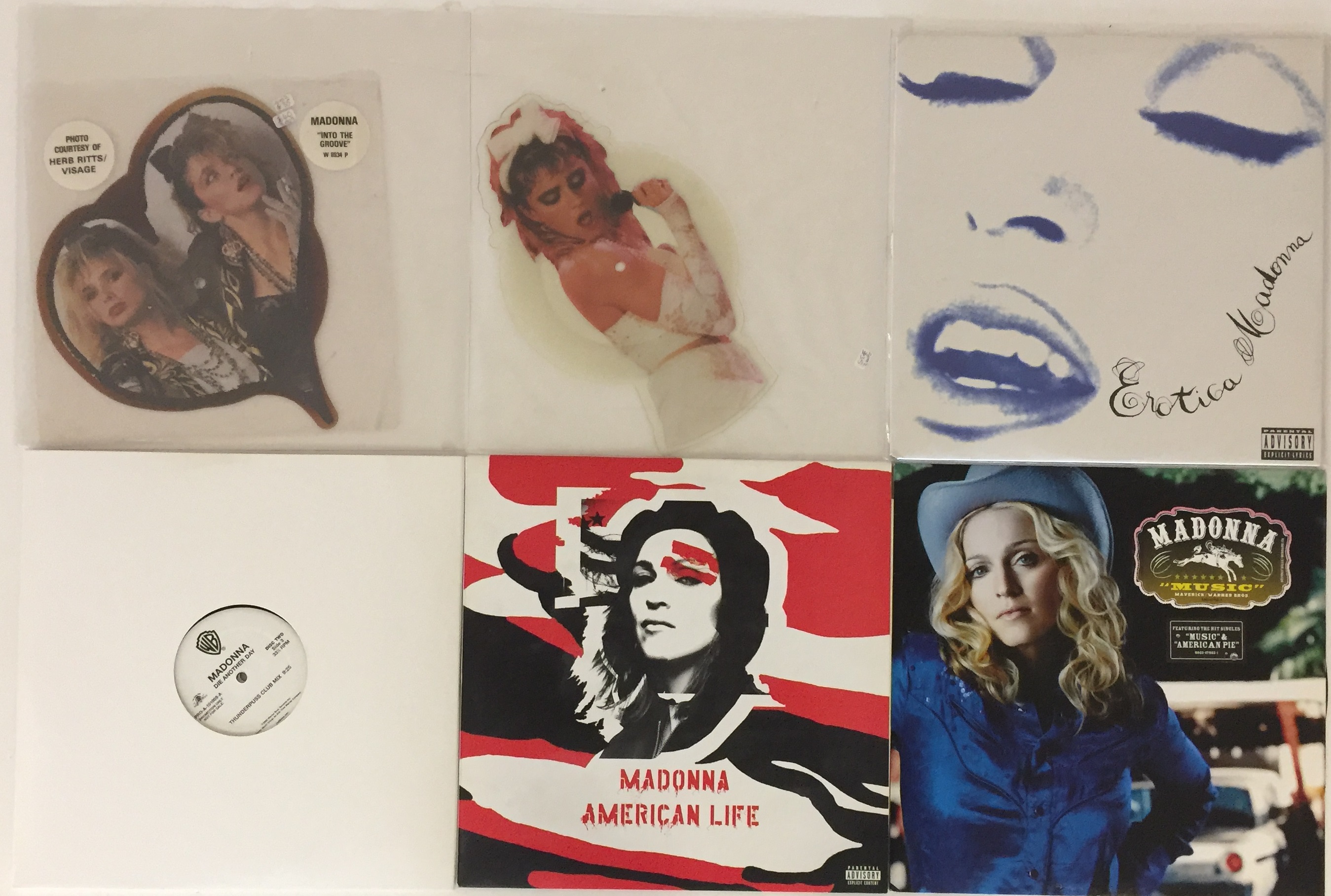 MADONNA - LP/12"/SHAPED DISC COLLECTION (WITH PROMOS).