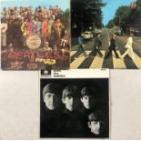 THE BEATLES - WITH THE BEATLES/ABBEY ROAD/SGT PEPPER'S - ORIGINAL UK PRESSINGS.
