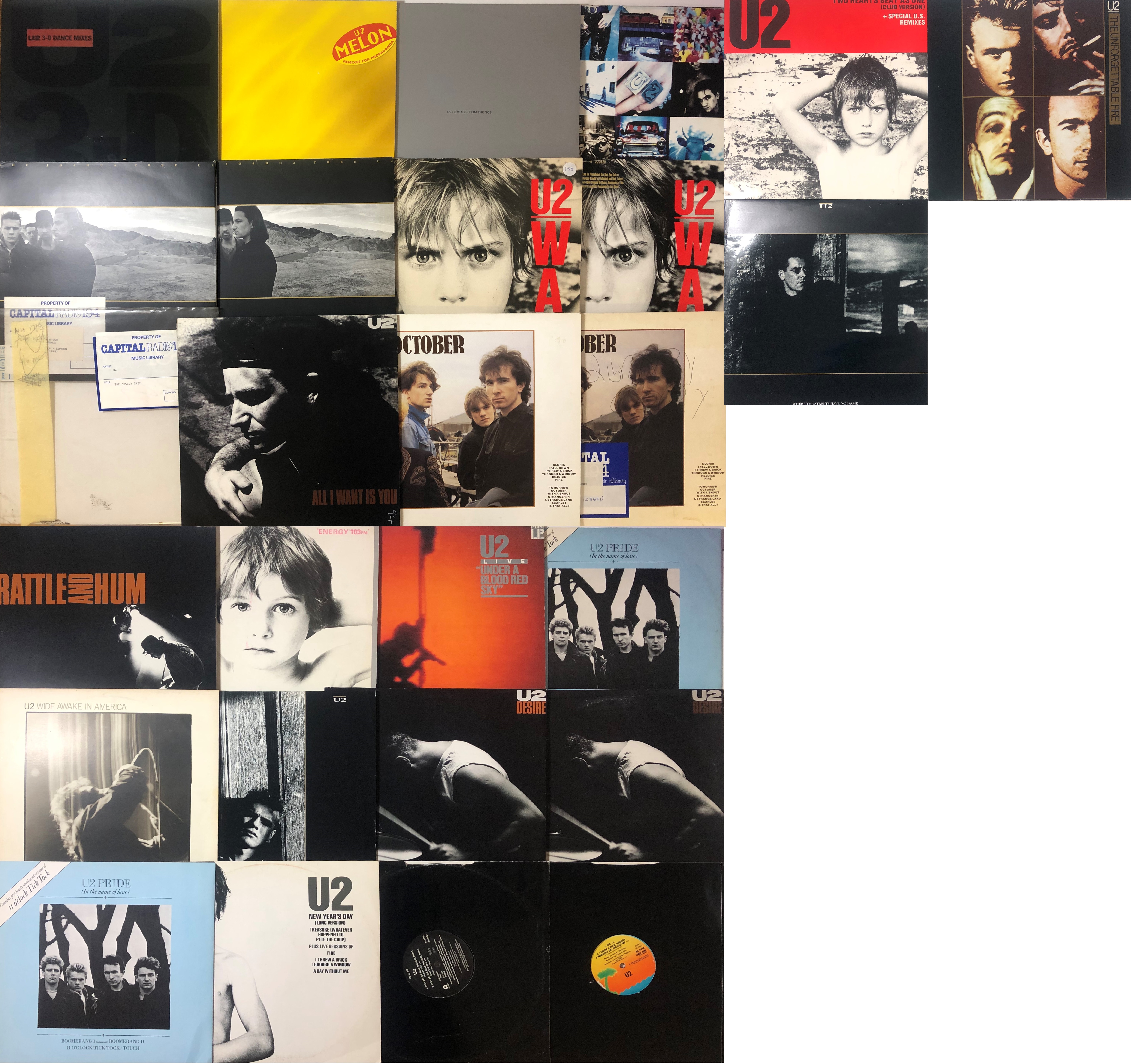 U2 - LP/12" COLLECTION. Excellent collection of 27 x LPs/12" with promos.