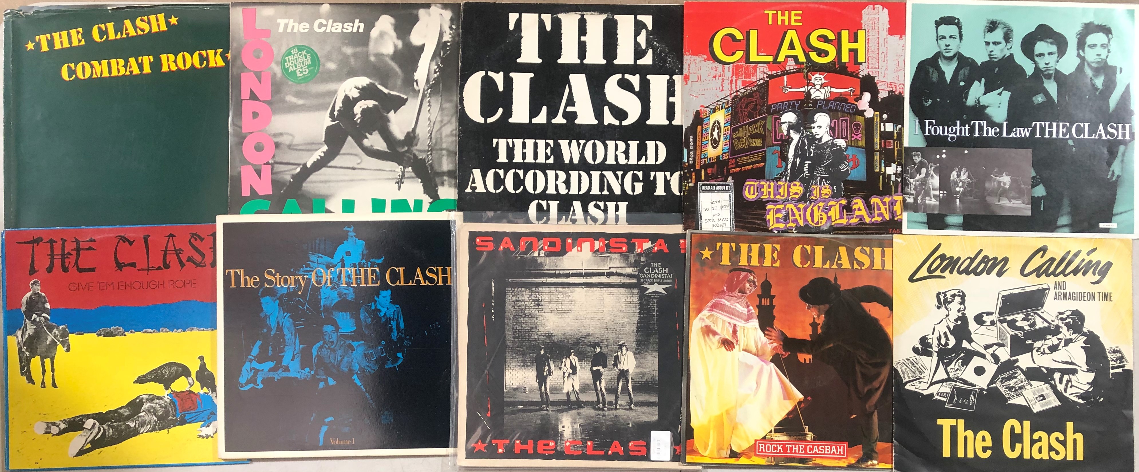 THE CLASH - LPs/12". Now look here(!) at this essential collection of 7 x LPs with 4 x 12".