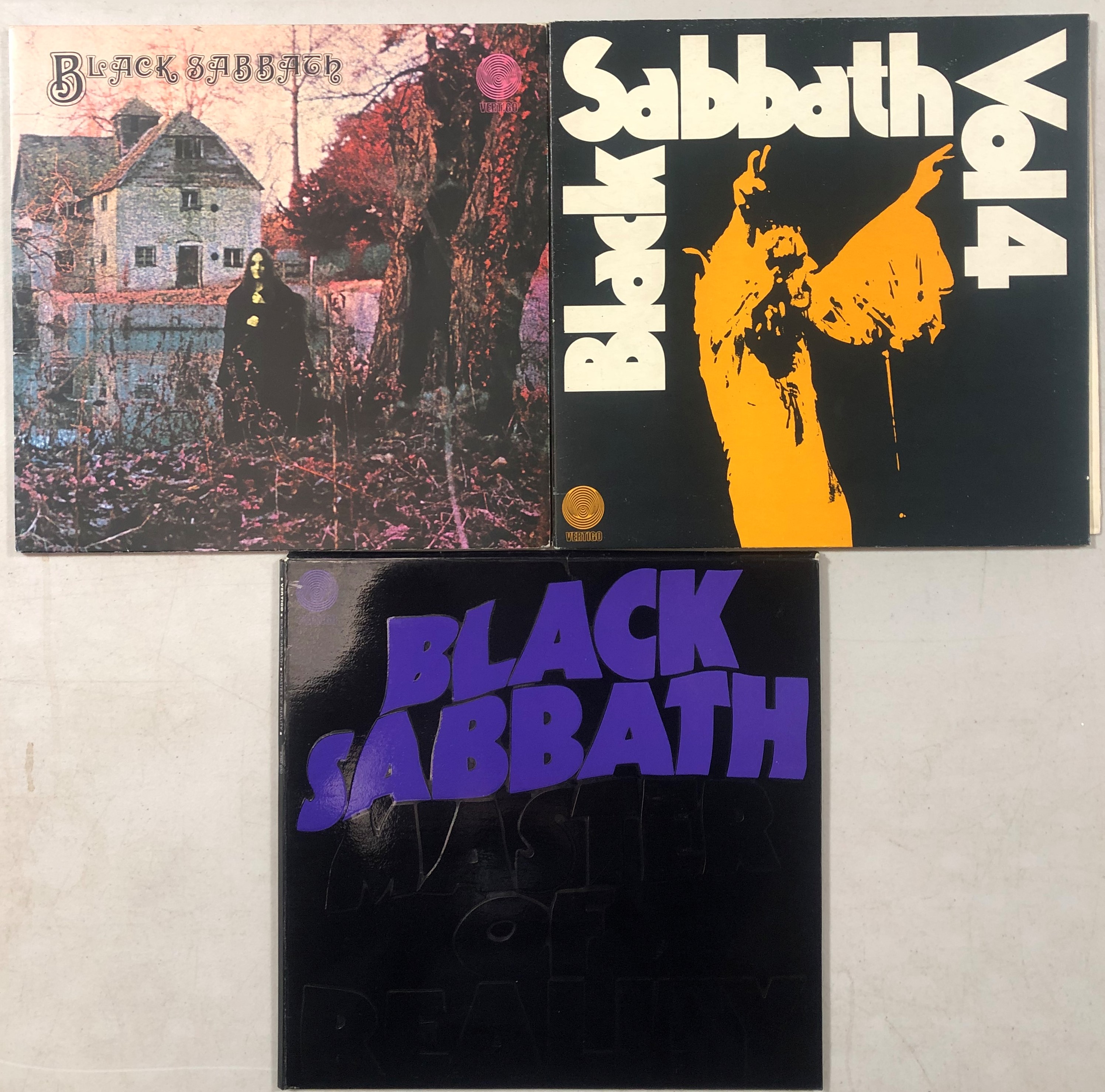 BLACK SABBATH - UK VERTIGO SWIRL LPs.