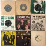THE BEATLES - 7" DEMOS AND FOREIGN ISSUES. Nine 7" singles to include: The Beatles - Sgt.