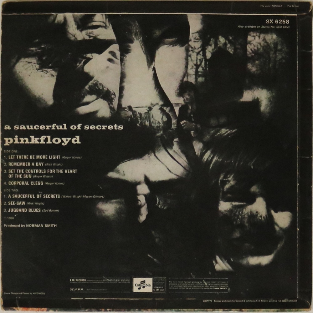 PINK FLOYD - A SAUCERFUL OF SECRETS LP (ORIGINAL UK MONO PRESSING - COLUMBIA SX 6258). - Image 2 of 4