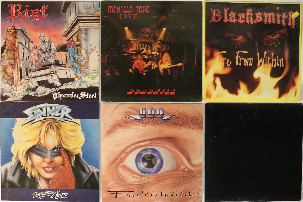 HEAVY METAL / THRASH / DEATH METAL - LPs. Rockin' bundle of 16 mainly LPs.