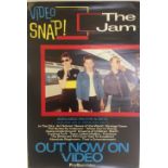 THE JAM VIDEO SNAP POSTER. An original poster for the VHS release of 'Video Snap'. Measures 16.