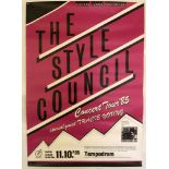 THE STYLE COUNCIL. A 1985 German tour poster for The Style Council in Berlin.