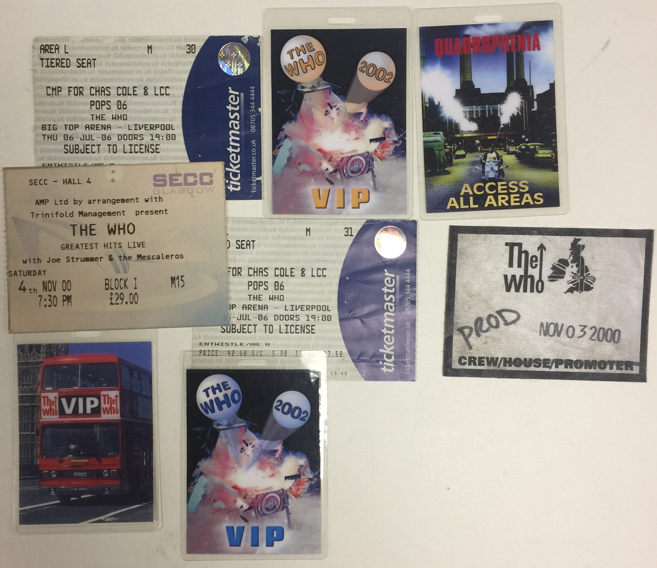 THE WHO PROGRAMMES AND TICKETS. - Image 4 of 4