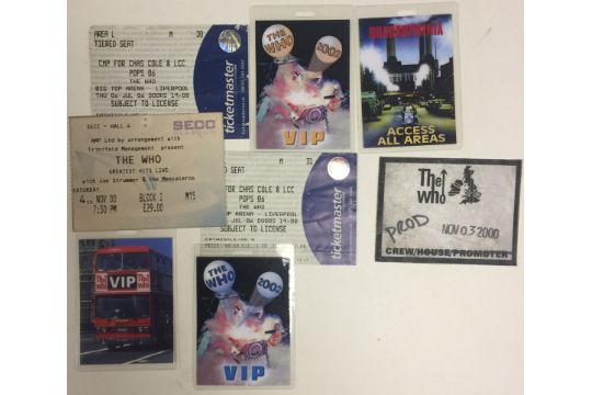 THE WHO PROGRAMMES AND TICKETS. - Image 4 of 4