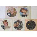 DAVID BOWIE - PICTURE DISC LPs. Very cool pack of 5 x limited edition picture disc LPs.