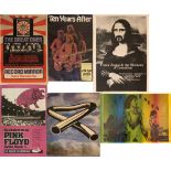 ASSORTED 70S ROCK POSTERS.