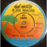 BOB MARLEY ROOTS, ROCK, REGGAE SIGNED 7".