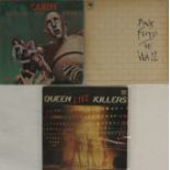 QUEEN/PINK FLOYD - CENSORED ARGENTINIAN PRESSING LPs.