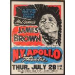 JAMES BROWN SIGNED 1965 POSTER.