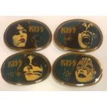 KISS 1977 SET OF PACIFICA BELT BUCKLES.