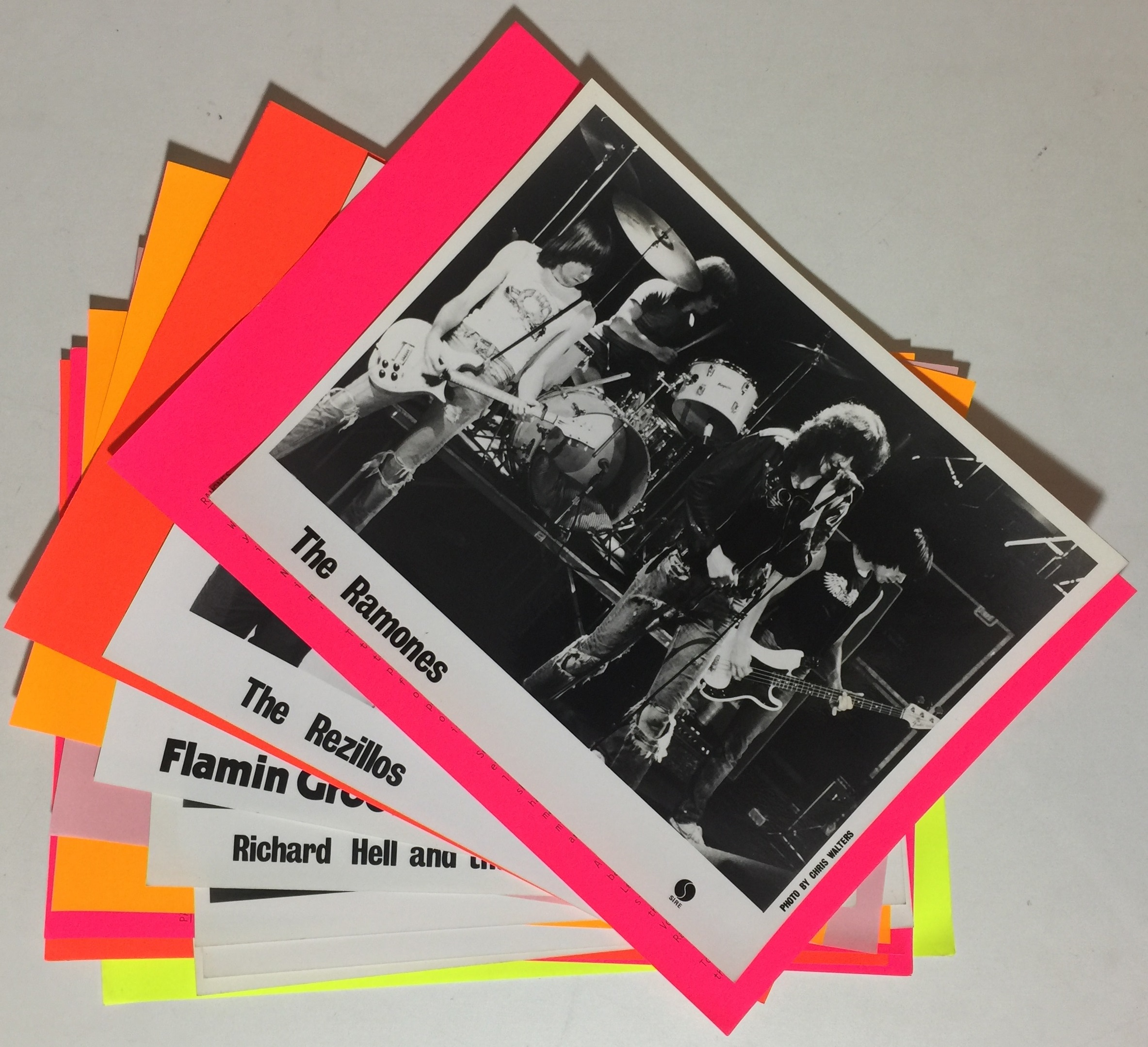 SIRE RECORDS PRESS KITS - RAMONES/REZILLOS ETC.