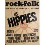 1967 ROCK AND FOLK MAGAZINE POSTER.