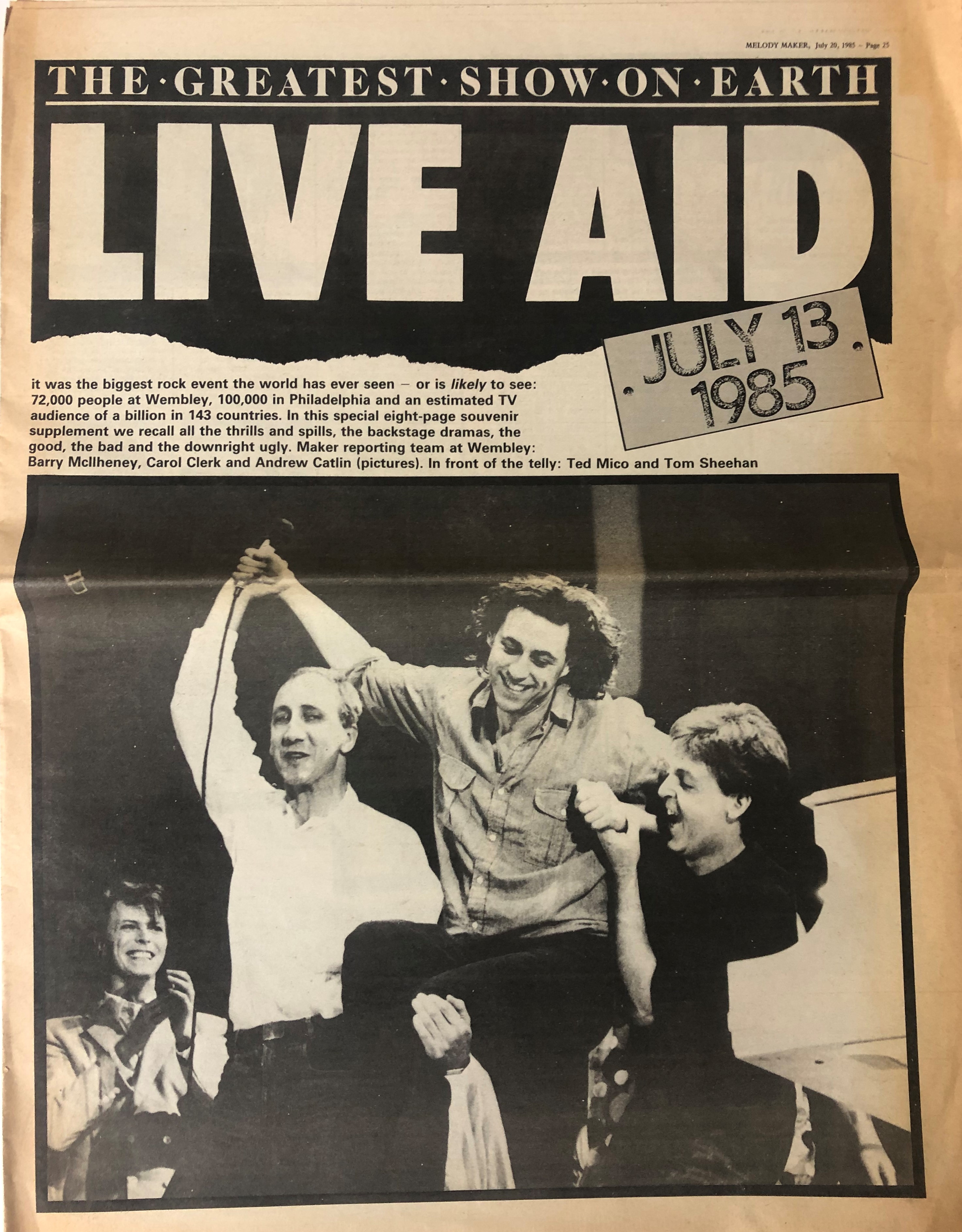 LIVE AID. - Image 9 of 12