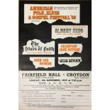 FAIRFIELD HALL CROYDON FLYER ARCHIVE - AMERICAN BLUES FESTIVAL.