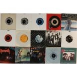 HEAVY METAL / HARD ROCK - 7". Killer collection of around 85 x 7" including some coloured/pic discs.