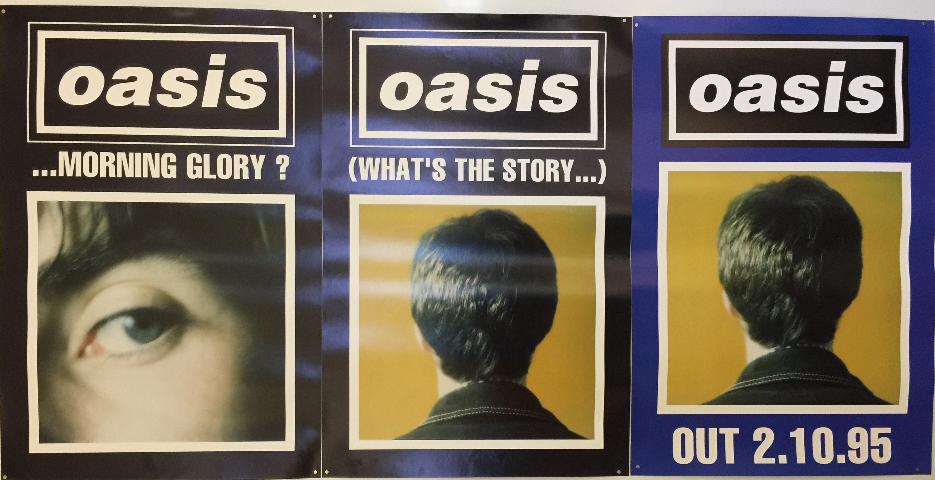 OASIS PROMO POSTERS. Eight Oasis singles posters issued circa 1994/5. - Image 2 of 4