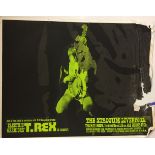 T REX POSTER 1971. An original poster for a 11th Nov 1971 T.Rex performance at Liverpool Stadium.