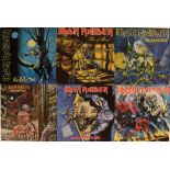 IRON MAIDEN / ALBUMS - LPs. Spotless bundle of 10 x LPs.