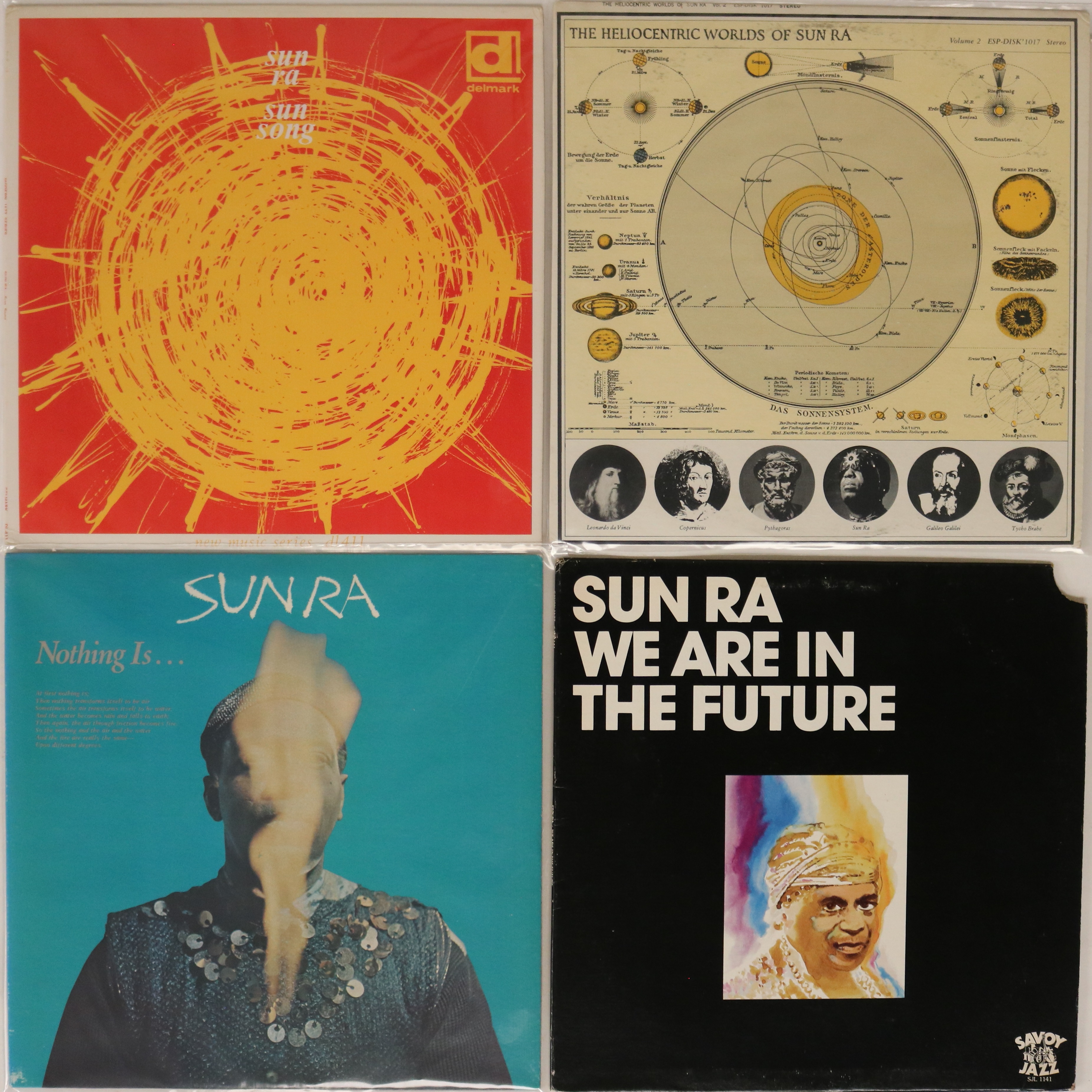 SUN RA - LPs. Entering the heliocentric world of Sun Ra with these 4 x original title LPs.
