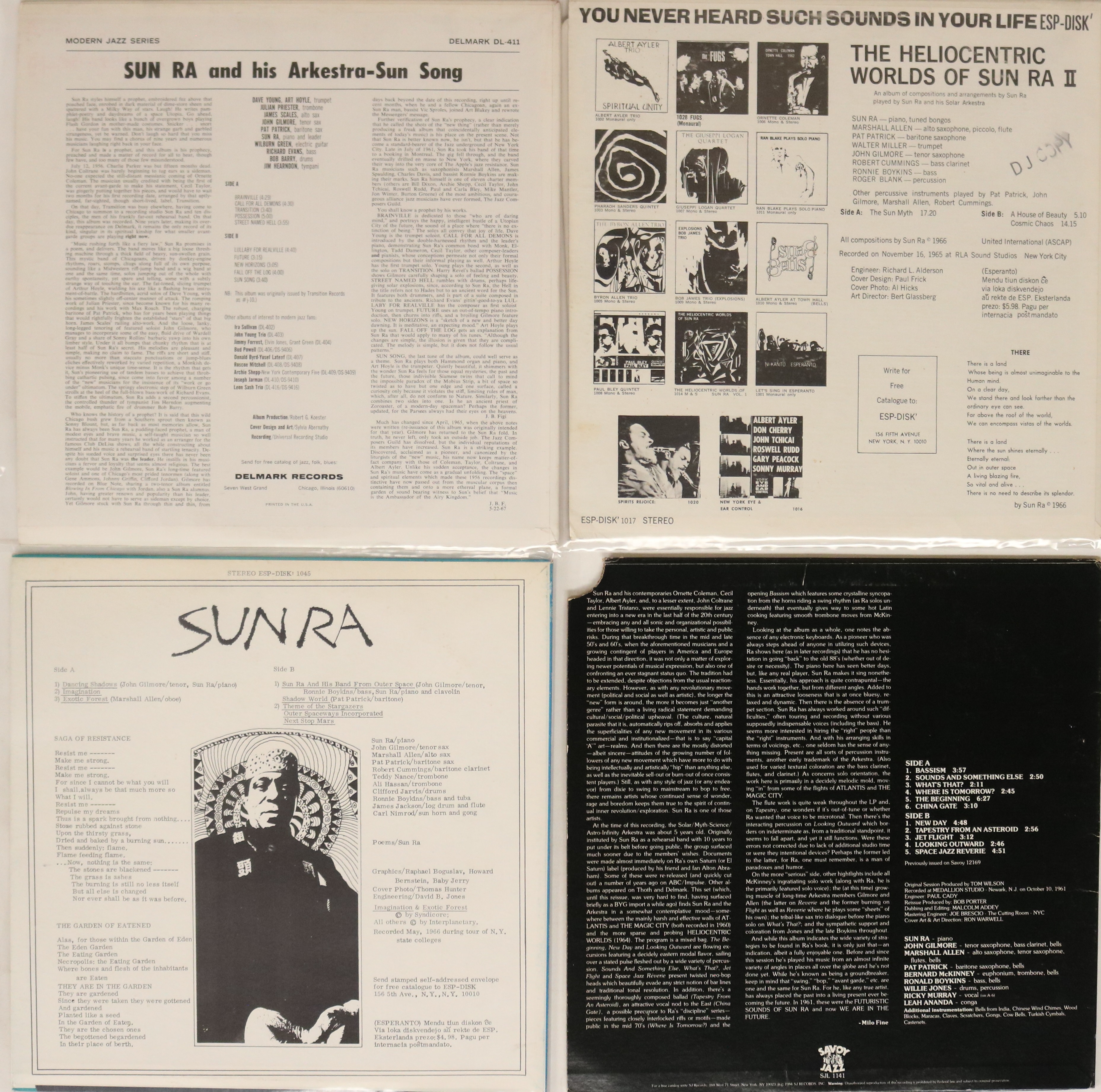 SUN RA - LPs. Entering the heliocentric world of Sun Ra with these 4 x original title LPs. - Image 2 of 7