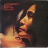 YOKO ONO - APPROXIMATELY INFINITE UNIVERSE LP (UK SAPDO 1001 - WITH PROMOTIONAL MATERIAL).