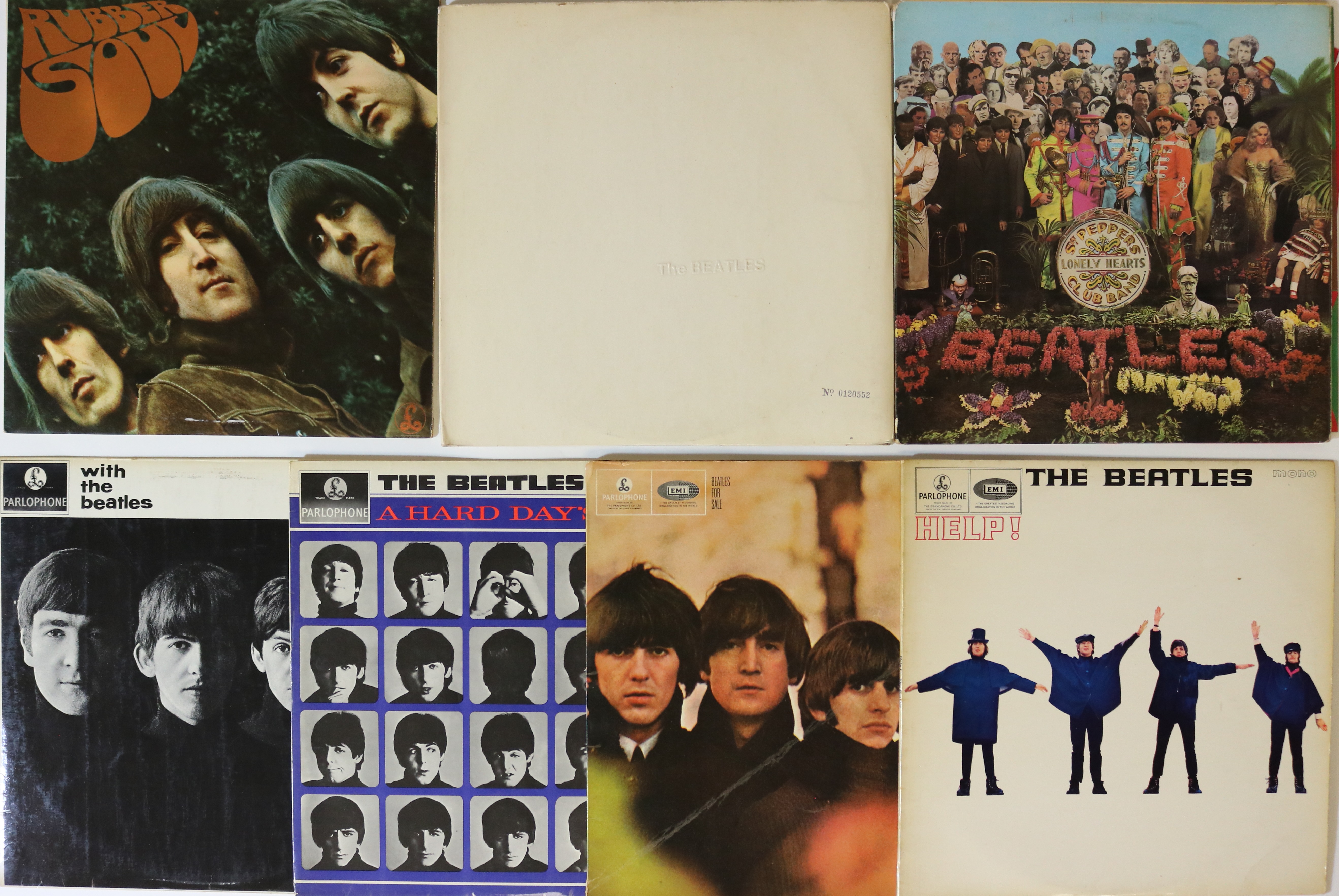 THE BEATLES - STUDIO LPs (EARLY/ORIGINAL UK 60s).