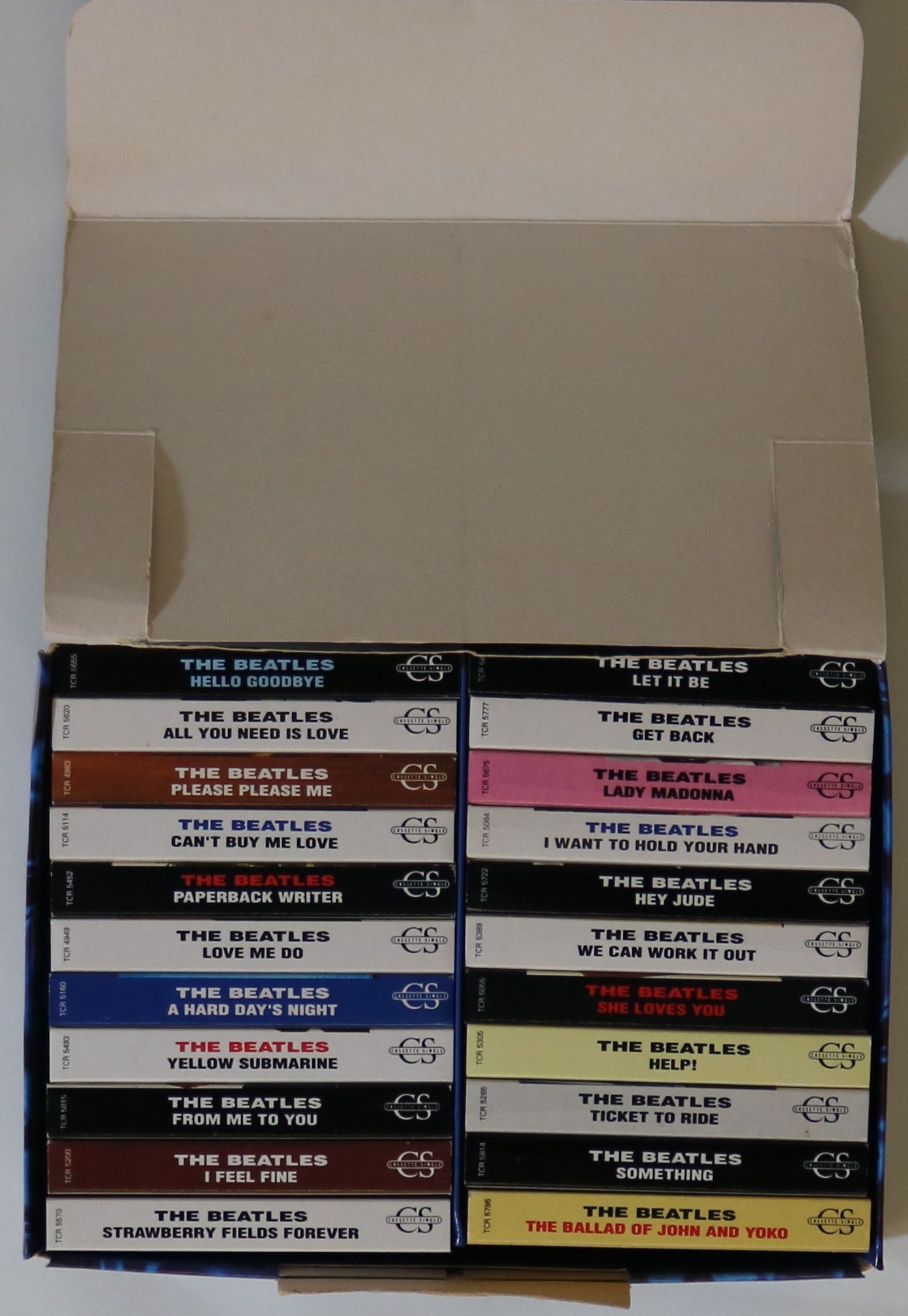 THE BEATLES - THE BEATLES SINGLES COLLECTION ON CASSETTE (TCBSCX 1) BOX SET. - Image 2 of 3