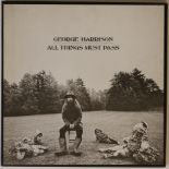 GEORGE HARRISON - ALL THINGS MUST PASS LP (ORIGINAL UK PRESSING WITH FRESH FROM APPLE PROMO FLYER).