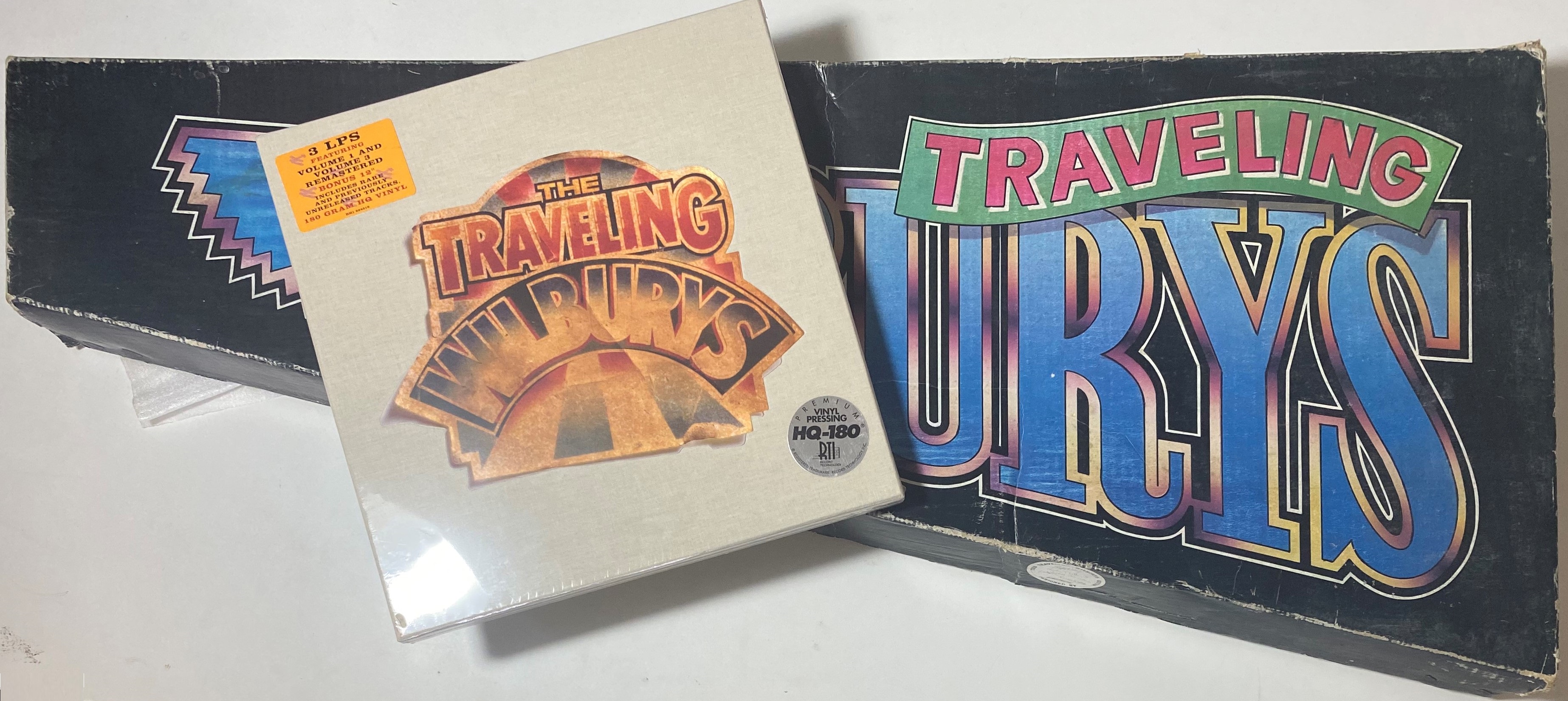 TRAVELING WILBURYS GRETSCH TW300 GUITAR/LP BOX SET.