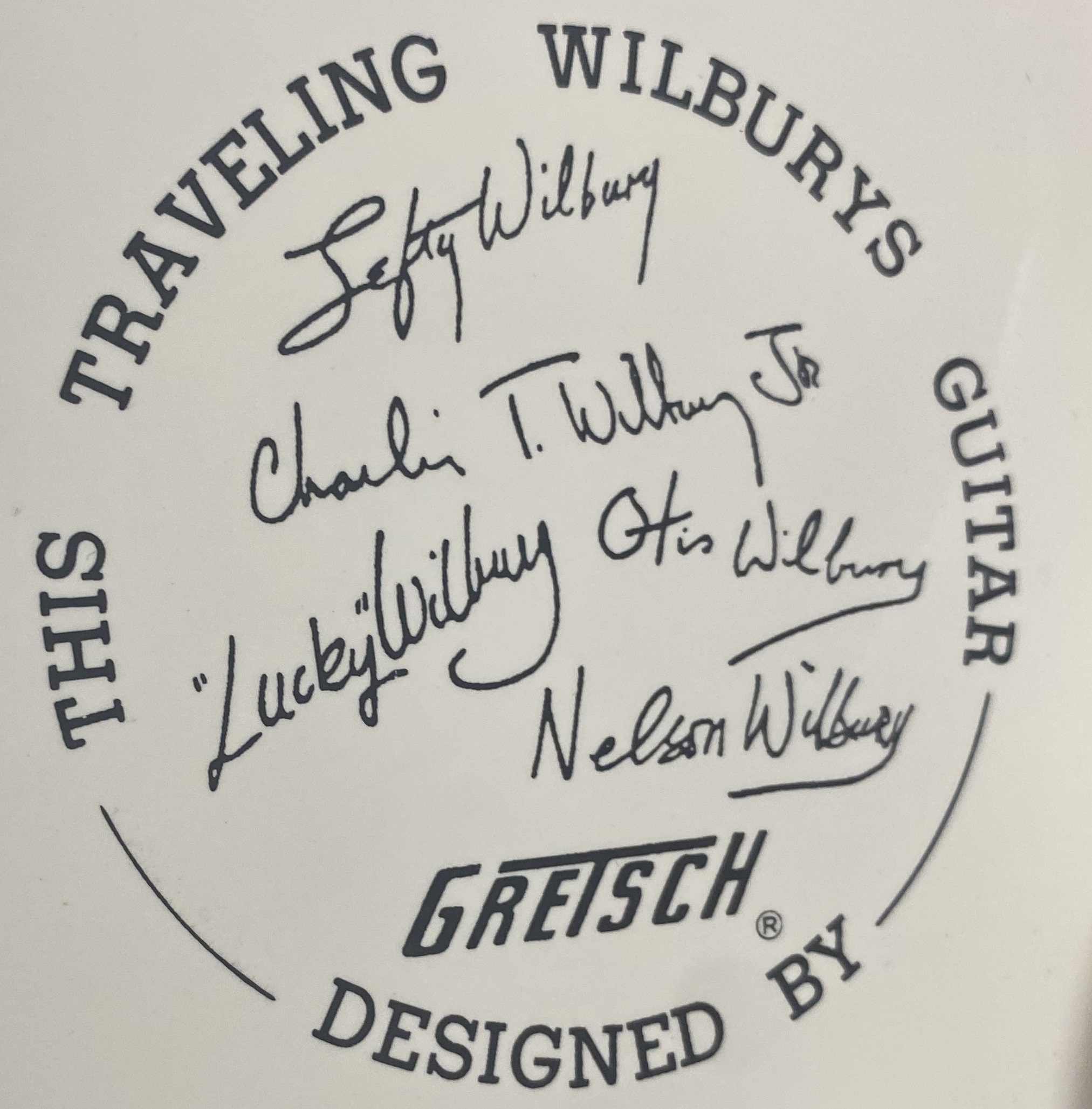 TRAVELING WILBURYS GRETSCH TW300 GUITAR/LP BOX SET. - Image 8 of 9