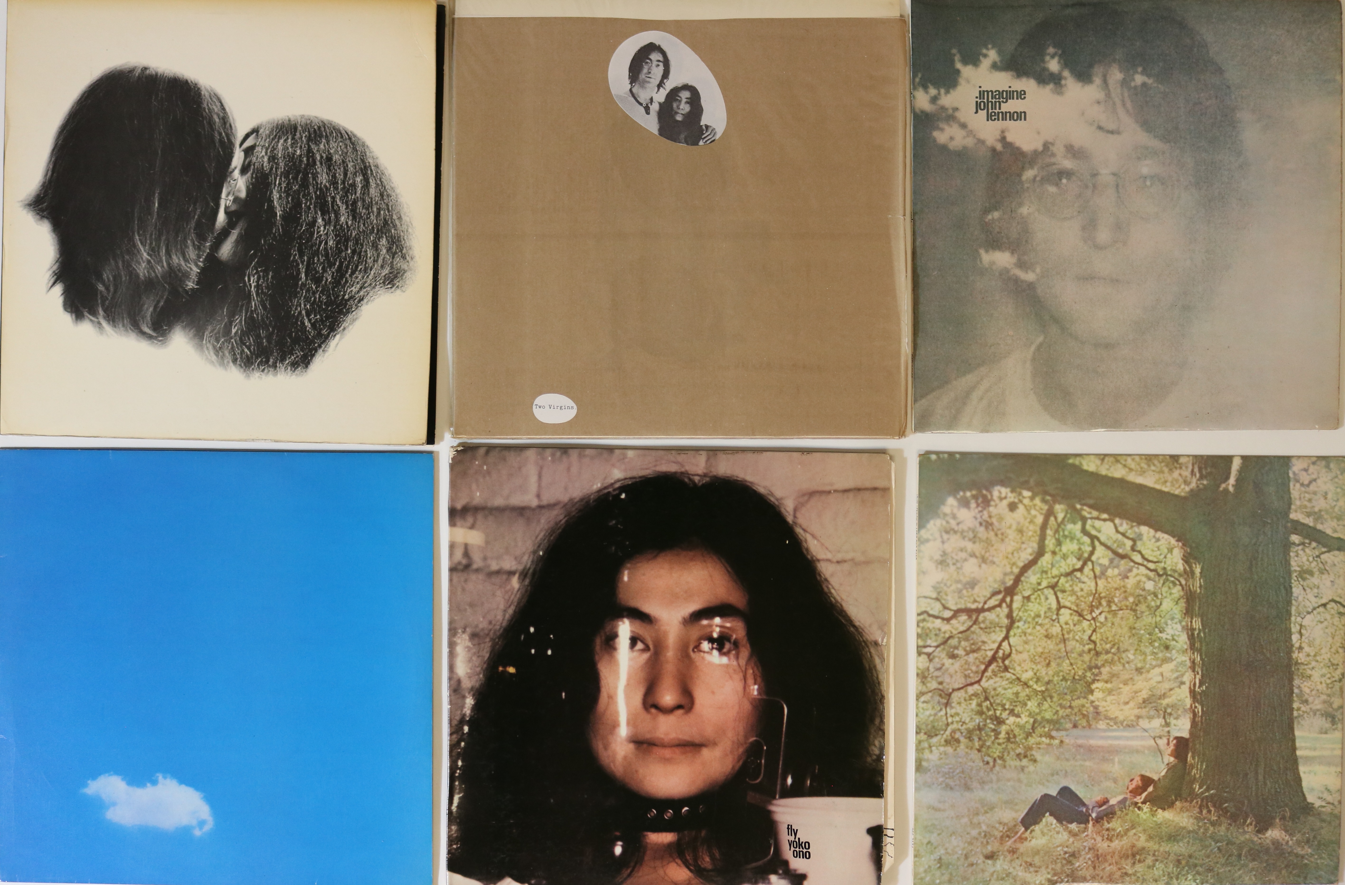 JOHN LENNON & YOKO ONO - LPs/7". Stunning bundle of 7 x LPs plus one flexi-disc 7".