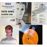 DAVID BOWIE ALADDIN SANE WITH INSERTS.