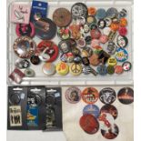 ROCK BADGES/KEYRINGS.