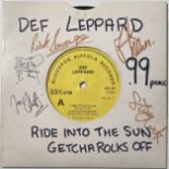 DEF LEPPARD SIGNED 7".