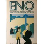 BRIAN ENO ANOTHER GREEN WORLD SHOP DISPLAY.