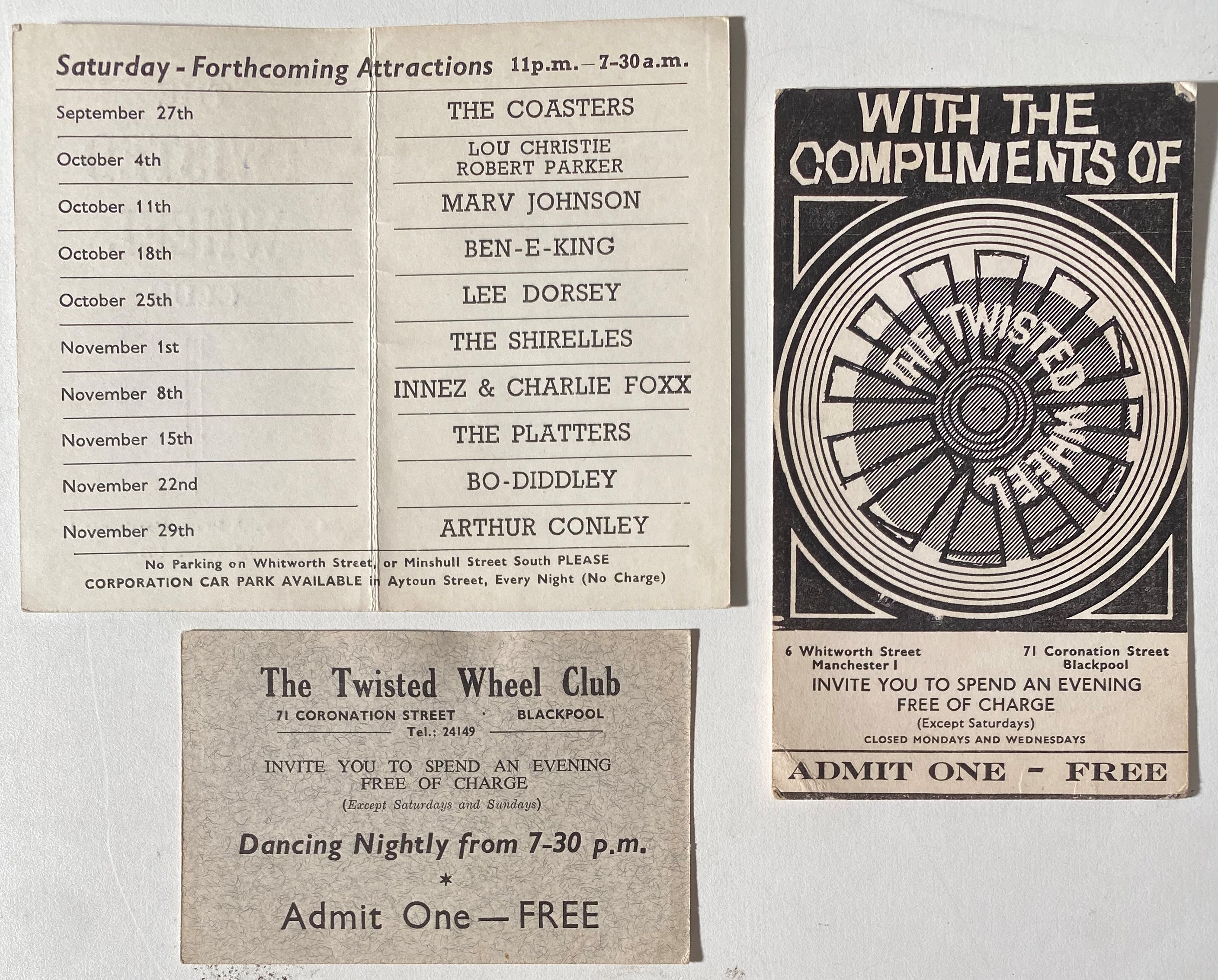 TWISTED WHEEL MANCHESTER TICKETS/FLYERS. - Image 2 of 7