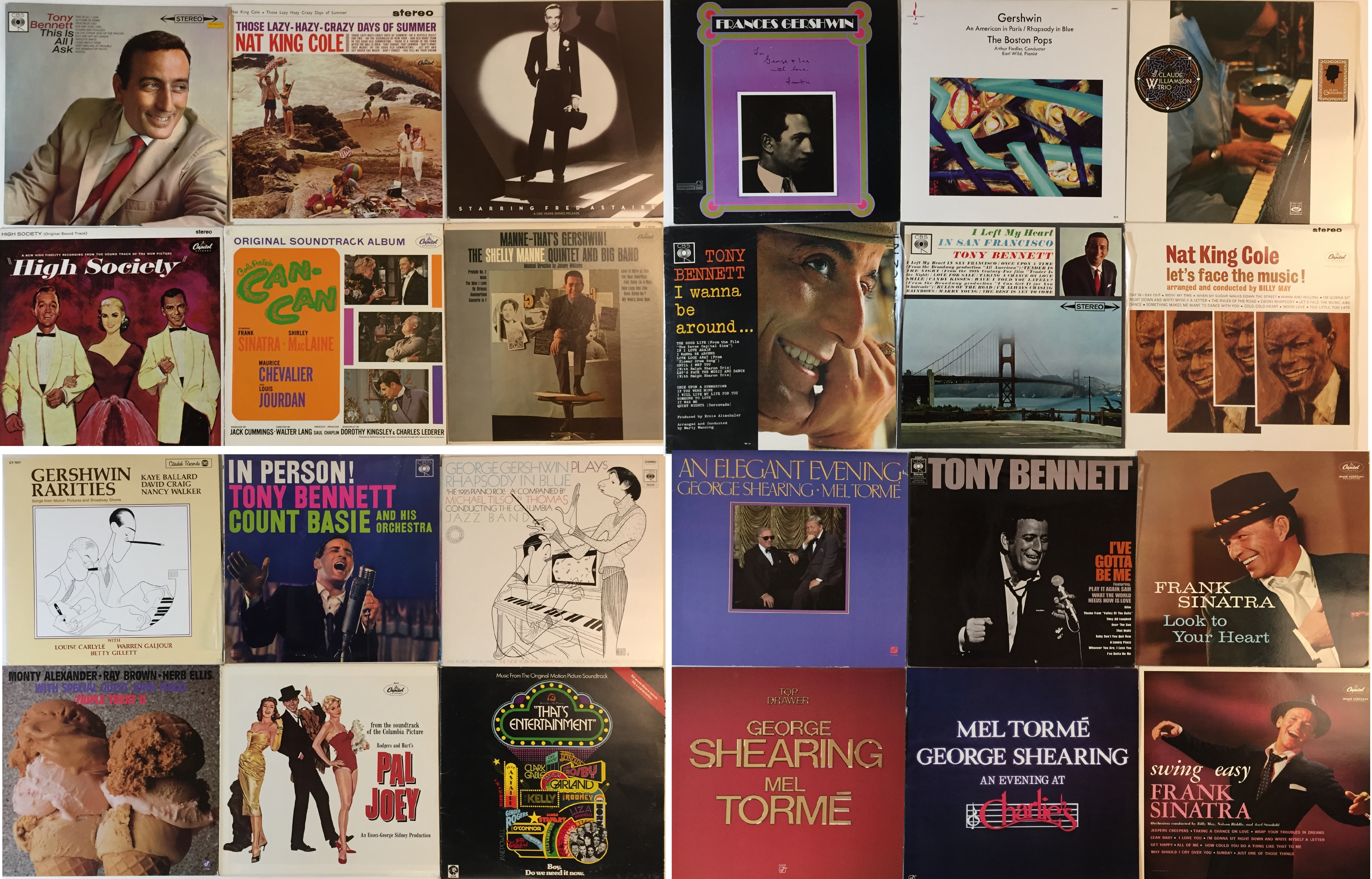 SOUNDTRACKS & SWING - LPs. Fantastic clean collection of about 150 x LPs.