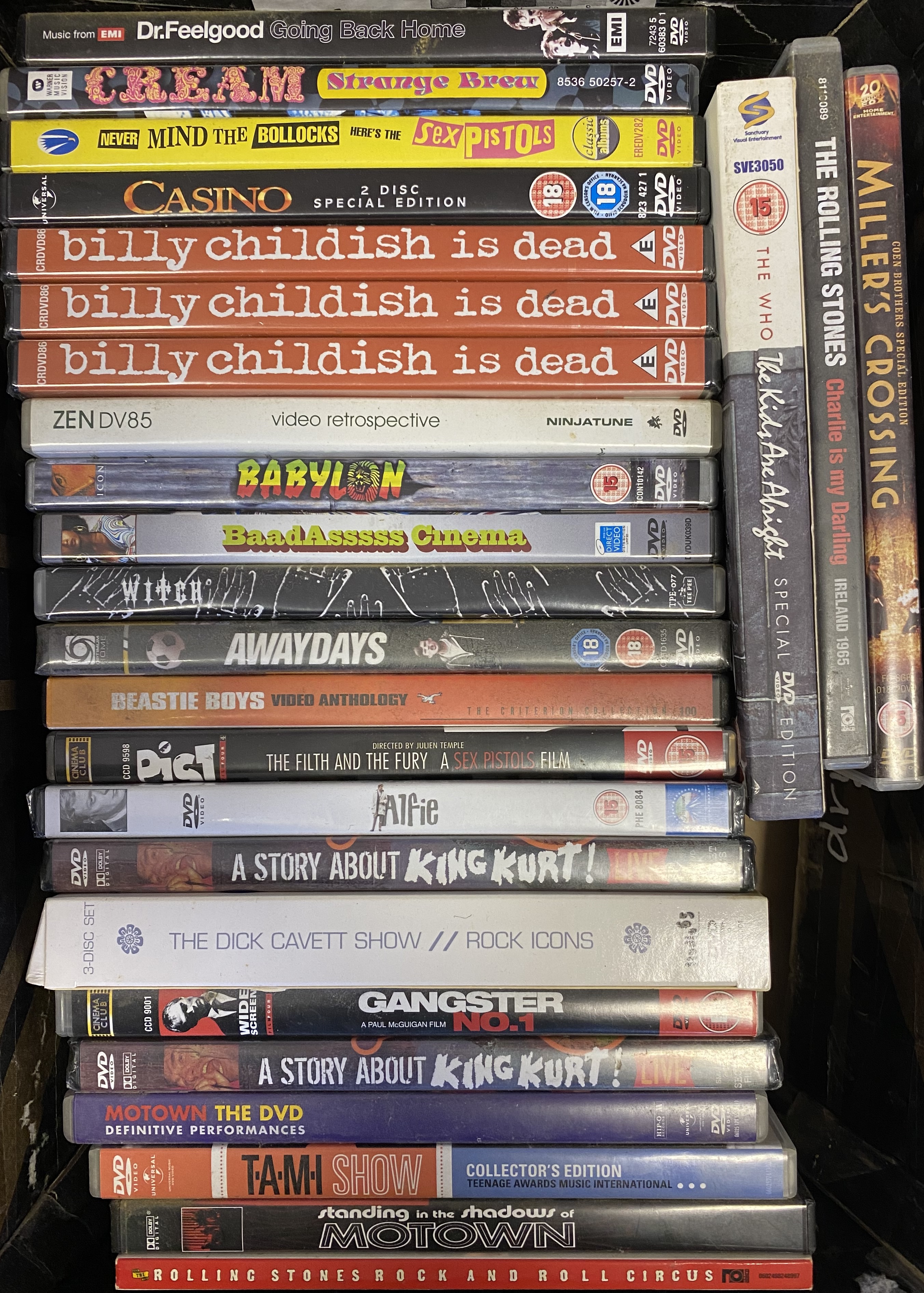 MIXED MUSIC DVDS.